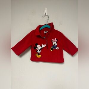 Vintage Disney Store Minnie & Mickey Baby Fleece 3M